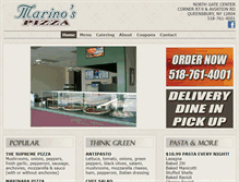 Tablet Screenshot of marinosnypizza.com